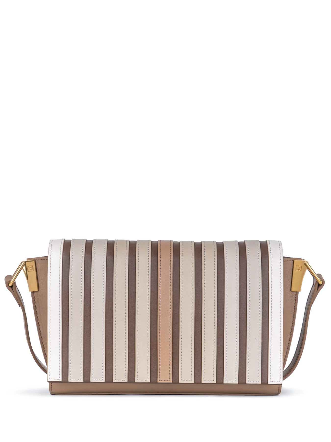 womens crossbody bag in caramel & beige