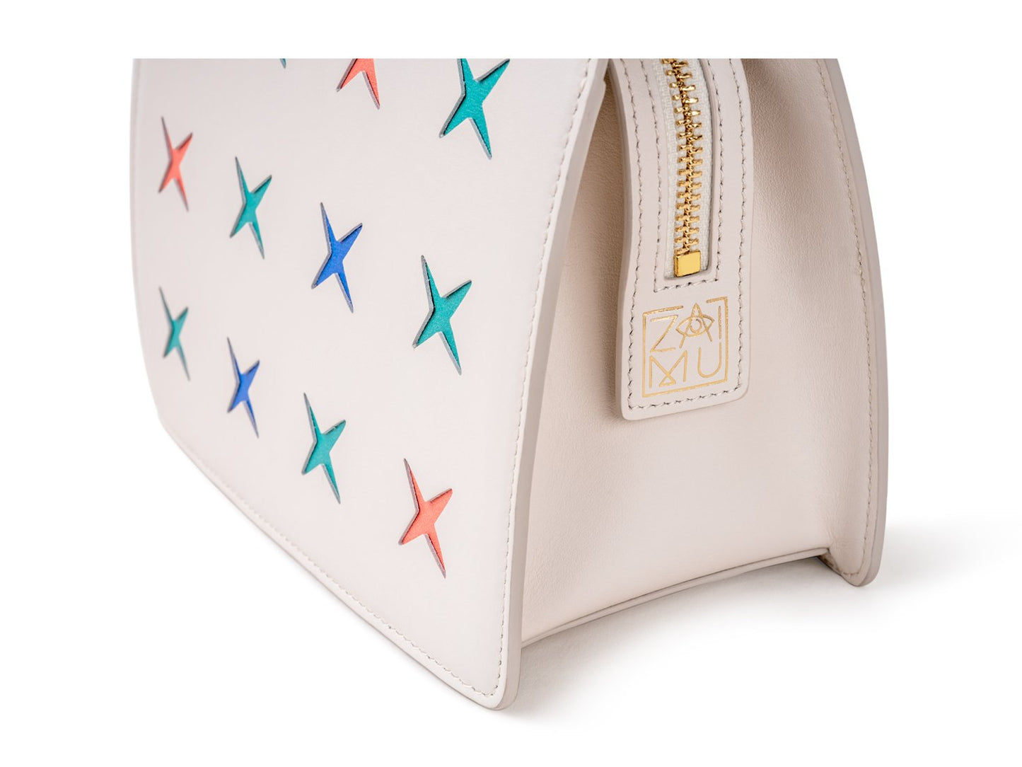 handmade white crossbody bag
