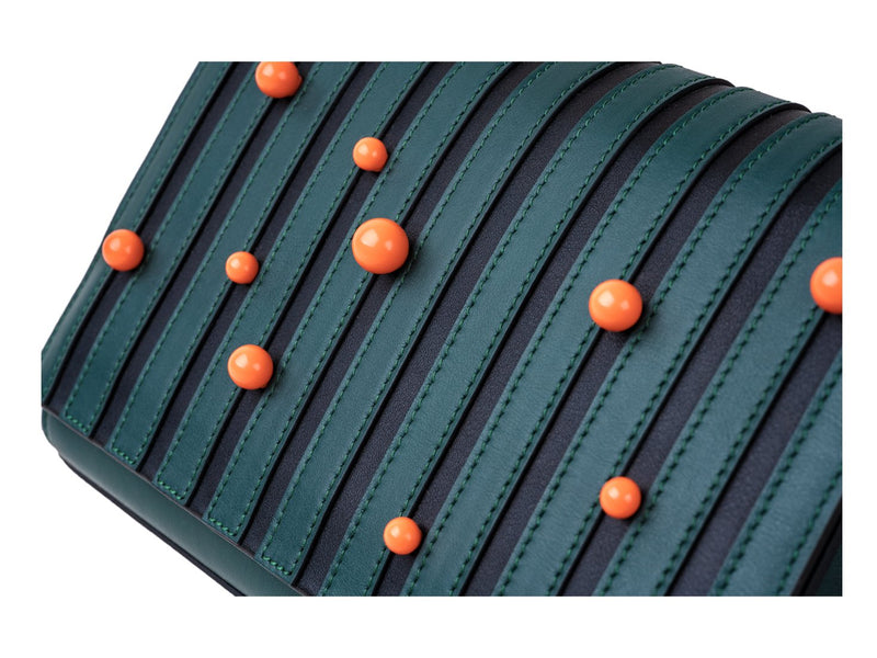 orange resin beads detals