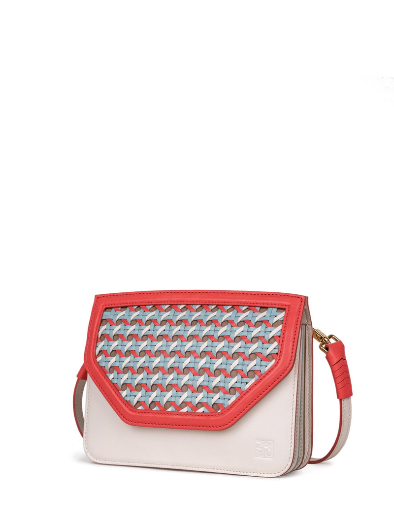 Flat crossbody bag in candy color